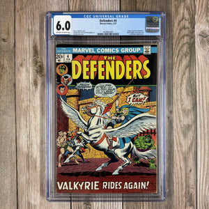Defenders #4 CGC 6.0 1st appearance of Barbara Norris as Valkyrie (Cert 2005)