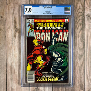 Iron Man #150 CGC 7.0 WP Newsstand Edition (Cert 9009)