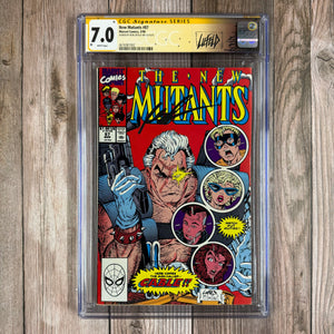 New Mutants #87 CGC 7.0 WP SS Rob Liefeld (Cert 7002)