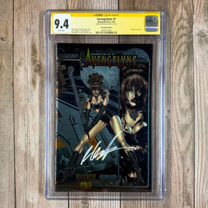 Avengelyne #1 CGC 9.4 WP SS Rob Liefeld Chromium Edition (Cert 2004)