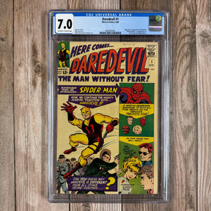 Daredevil #1 CGC 7.0 1st appearance and origin of Daredevil *Trade Avail.(Cert 5001)
