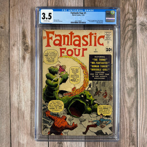Fantastic Four #1 CGC 3.5 1st team appearance and origin of the Fantastic Four *Trade Avail. (Cert 8001)
