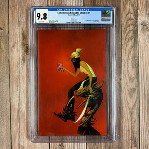 Something is Killing the Children #1 CGC 9.8 WP Badly Scuffed case, Variant Cover, 1st appearance of Erica Slaughter, "Virgin" cover (Cert 1004)