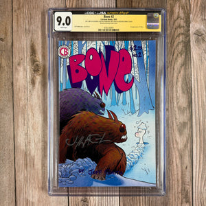 Bone #2 CGC 9.0 WP JSA Certified Jeff Smith 1st appearance of Thorn Harvesatar (Cert 6001)