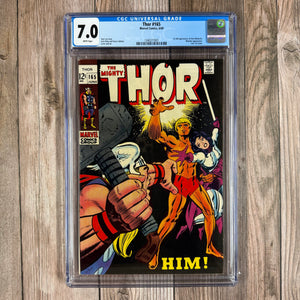 Thor #165 CGC 7.0 WP 1st full appearance of HIM (Cert 7001)
