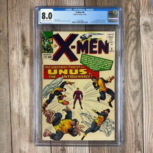 X-Men #8 CGC 8.0 1st appearance of Unus the Untouchable (Cert 3005)