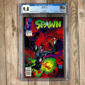 Spawn #1 CGC 9.8 WP Newsstand Edition 1st appearance of Spawn (Cert 2004)