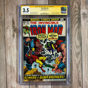 Iron Man #55 CGC 3.5 SS Jim Starlin 1st appearance of Thanos (Cert 3001)