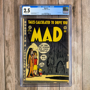 Mad #1 CGC 2.5 Premiere issue of the long-running satirical magazine that ceased new content publications in 2019 (Cert 6002)
