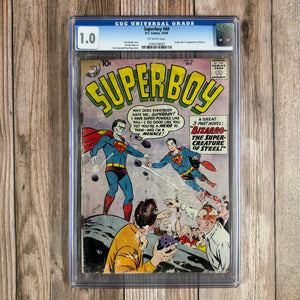 Superboy #68 CGC 1.0 1st appearance and death of Bizarro Superboy (cert 8003)