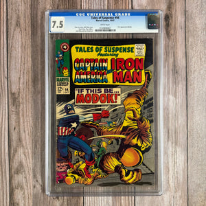 Tales of Suspense #94 CGC 7.5 1st appearance of M.O.D.O.K., a Mechanized Organism Designed Only for Killing (cert 0001)