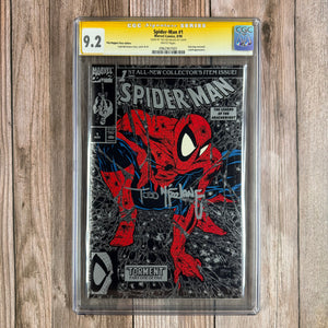 Spider-Man #1 CGC 9.2 SS Todd McFarlane, Premiere issue of the fourth ongoing Spider-Man series (cert 7001)