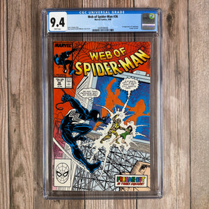 Web of Spider-Man #36 CGC 9.4 1st appearance of Tombstone, a crime boss (cert 4008)
