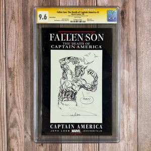 Fallen Son: The Death of Captain America #3 CGC 9.6 SS Arthur Suydam, (cert 7003)