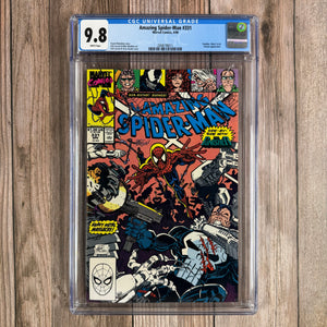Amazing Spider-Man #331 CGC 9.8 Side by side with the Punisher (cert 8011)