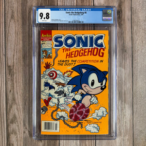 Sonic the Hedgehog #8 CGC 9.8 Marvel and DC characters implied on the cover (cert 6010)