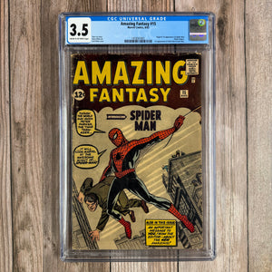 Amazing Fantasy #15 CGC 3.5 1st appearance and origin of Spider-Man (cert 7001)