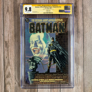 Batman: Official Motion Picture Adaptation #nn CGC 9.8 Prestige Edition SS Michael Keaton, (cert 2002)