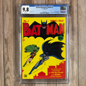 Batman Masterpiece Edition #1 CGC 9.8 1 of 7! (cert 6002)