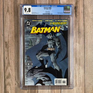 Batman #608 CGC 9.8 Second Print Beginning of the Hush story arc (cert 4006)
