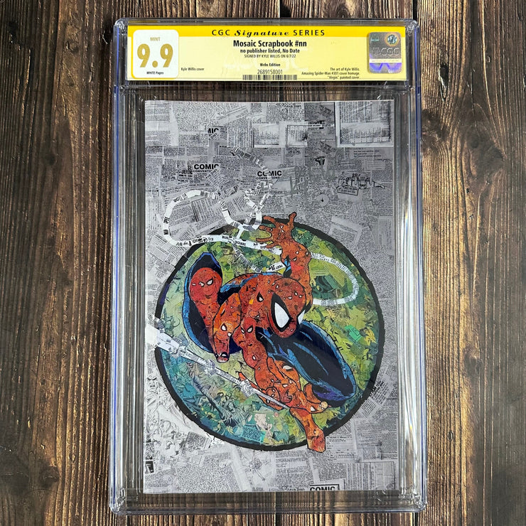 Bry's Comics 1 Mosaic Scrapbook #nn CGC 9.9 Webs Edition, Signed by Kyle Willis