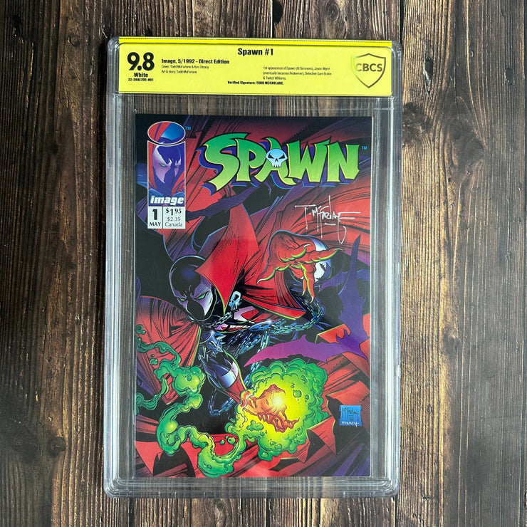 Bry's Comics 6Boxes-Spawn #1 CBCS 9.8 WP,  Authenticated Autograph: Todd McFarlane,1st appearance of Spawn, and  more