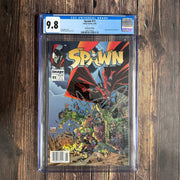 Bry's Comics 6Boxes-Spawn #11 CGC 9.8 WP,  Story, Cover and Art by Todd McFarlane, NEWSSTAND !