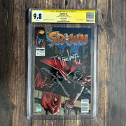 Bry's Comics 6Boxes-Spawn #5 CGC 9.8 WP,  Signature Series, Signed by Todd McFarlane, 1st appearance of Billy Kincaid, a child predator, NEWSSTAND !