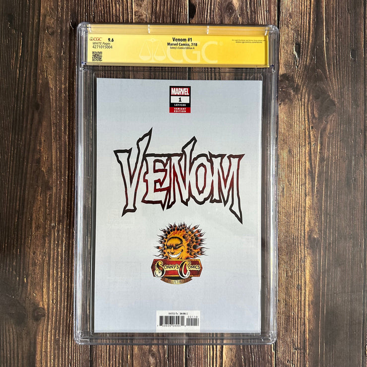 Bry's Comics 6Boxes-Venom #1 CGC 9.6 WP, Signature Series, Signed by Mark Bagley, Variant Edition