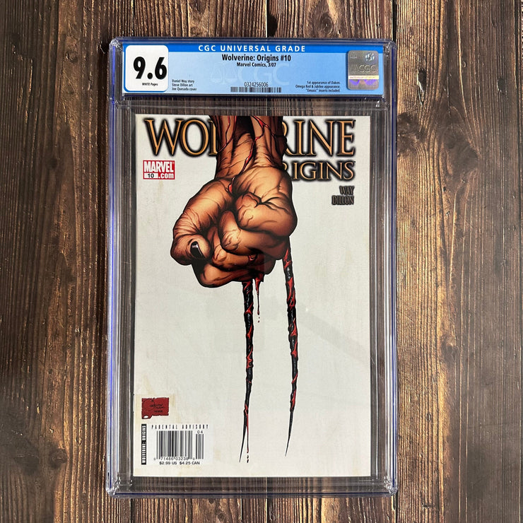 Bry's Comics 6Boxes- Wolverine: Origins #10 CGC 9.6 WP, 1st appearance of Daken, the son of Wolverine and Itsu