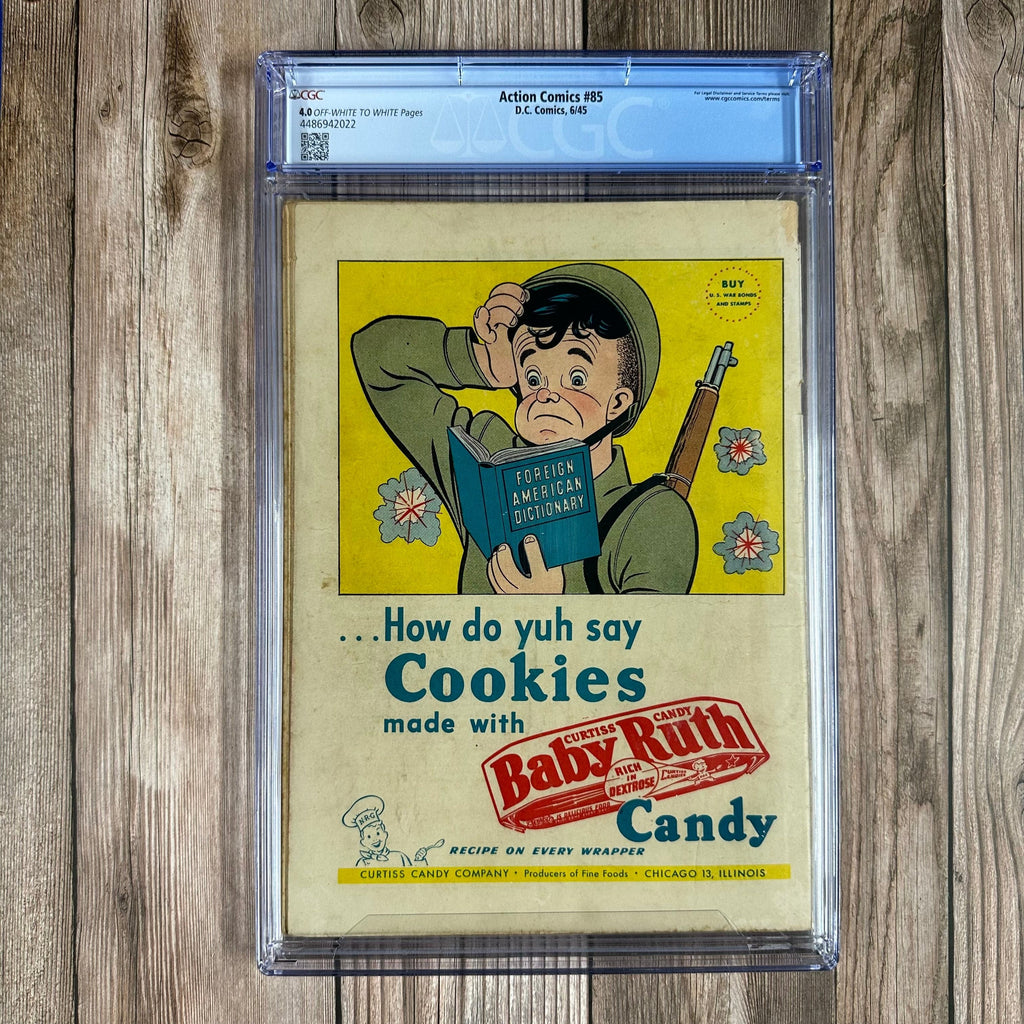 Bry's Comics Action Comics #85 CGC 4.0 Cover Art by Jack Burnley