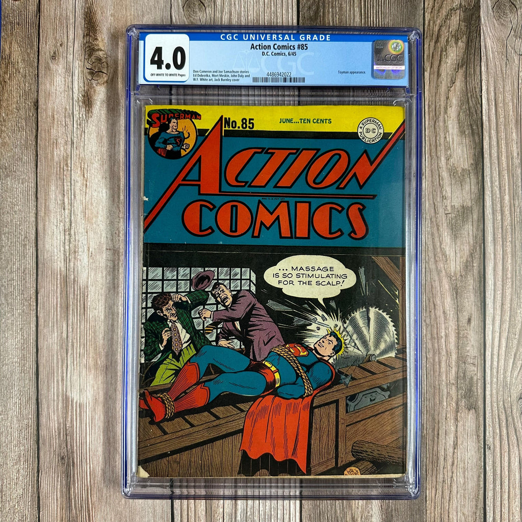 Bry's Comics Action Comics #85 CGC 4.0 Cover Art by Jack Burnley