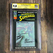 Bry's Comics *  Adventures of Superman #500 CGC 9.8 WP Signature Series Signed by Jon Bogdanove, Brett Breeding, Jerry Ordway and Louise Simonson, Collector's Edition,1st appearance of Steel (John Henry Irons) &amp; Superboy (Kon-EL)