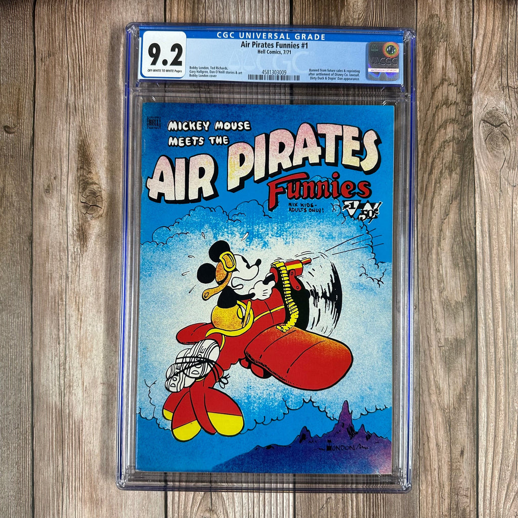 Bry's Comics Air Pirates Funnies #1 CGC 9.2 Parody comic with Disney legal controversy
