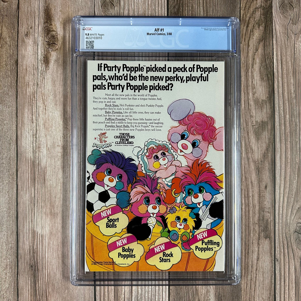 Bry's Comics Alf #1 CGC 9.8 WP 1st full appearance of Alf in comics