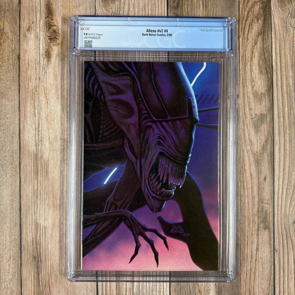 Bry's Comics Aliens #4 CGC 9.8 WP Back cover forms a single image with v2 #'5 1. 2 & 3