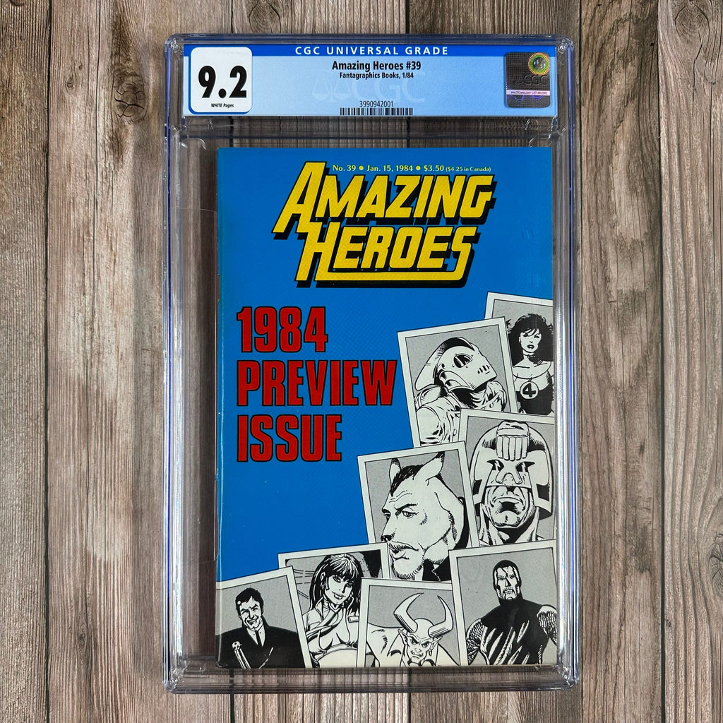 Bry's Comics Amazing Heroes #39 CGC 9.2 WP Preview sketch of Spider-Man's black costume