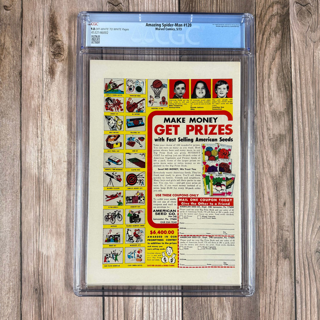 Bry's Comics Amazing Spider-Man #120 CGC 9.8 Spider-Man vs Hulk battle (part two)