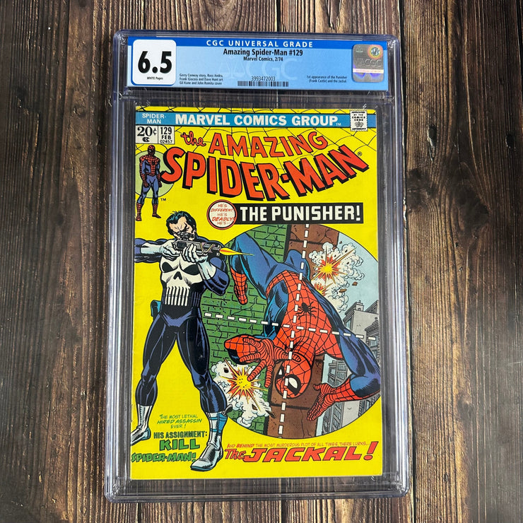 Bry's Comics * Amazing Spider-Man #129 CGC 6.5 WP 1st appearance of the Punisher and the Jackal