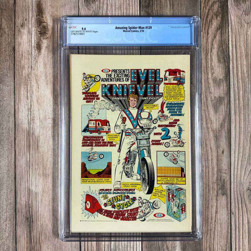 Bry's Comics Amazing Spider-Man #129 CGC 9.4 ICONIC Cover art by John Romita Sr., 1st appearance of the Punisher & the Jackal