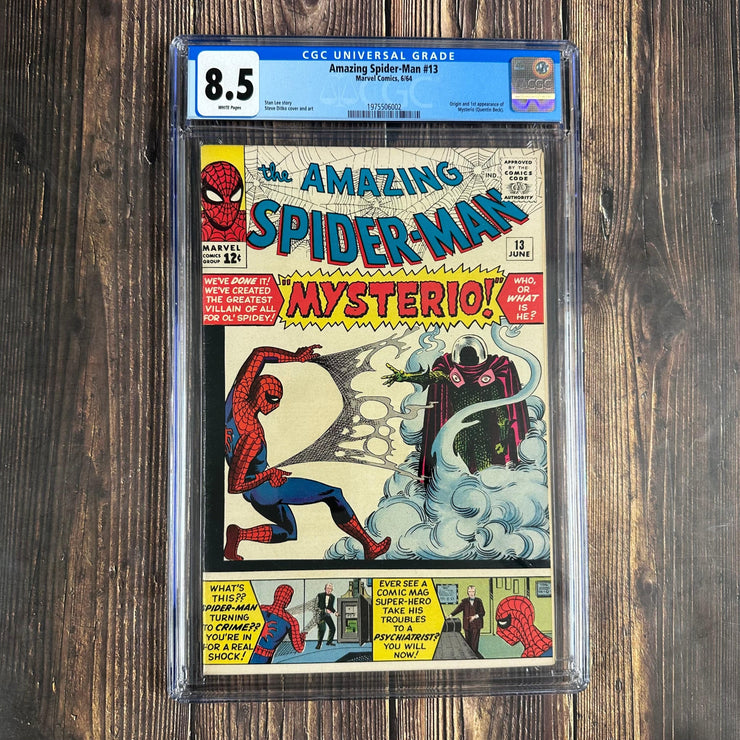 Bry's Comics Amazing Spider-Man #13 CGC 8.5 WP 1st Appearance of Mysterio *Trade Avail.