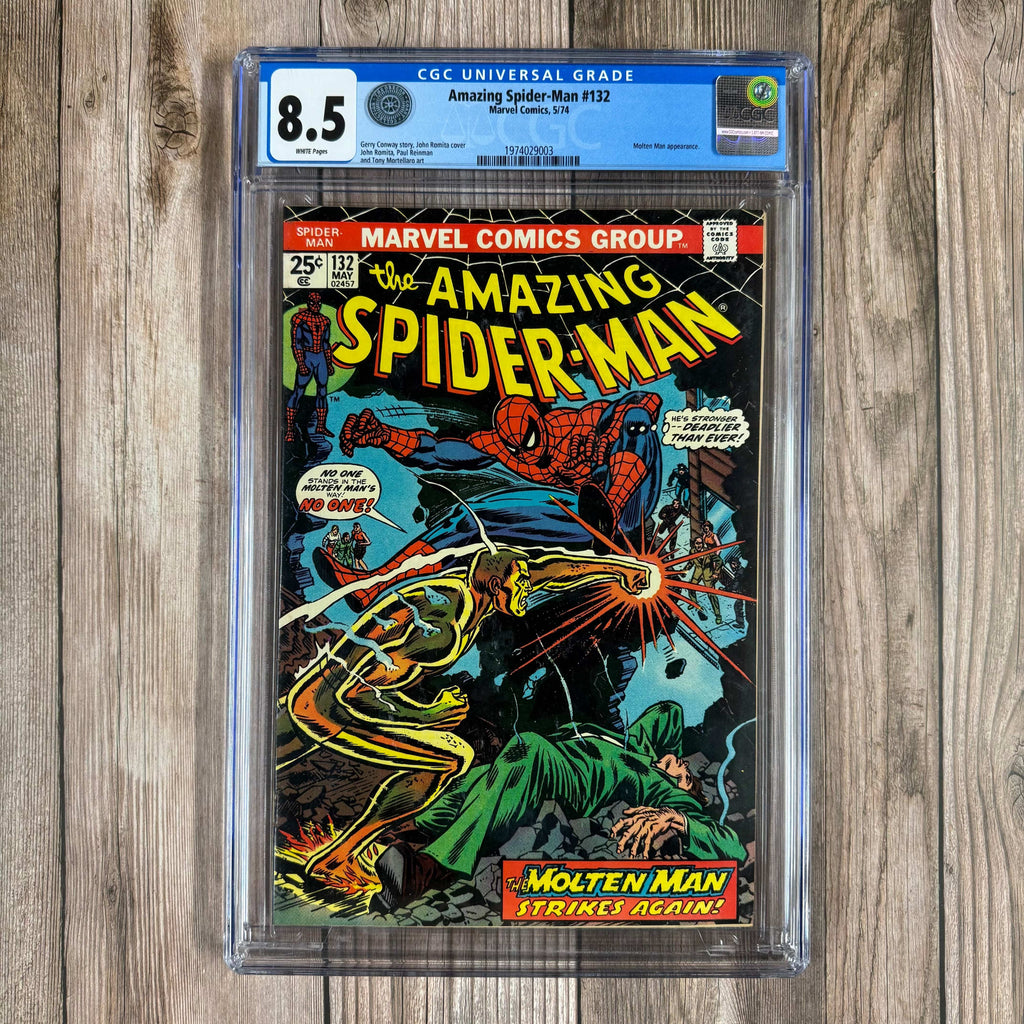 Bry's Comics Amazing Spider-Man #132 CGC 8.5 WP Cover Art by Gil Kane,  (The Oregon Coast Collection)