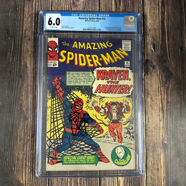 Bry's Comics * Amazing Spider-Man #14 CGC 6.0 1st appearance of Kraven the Hunter First mention of Mary Jane Watson