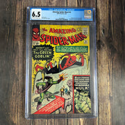 Bry's Comics * Amazing Spider-Man #14 CGC 6.5 1st appearance of the Green Goblin