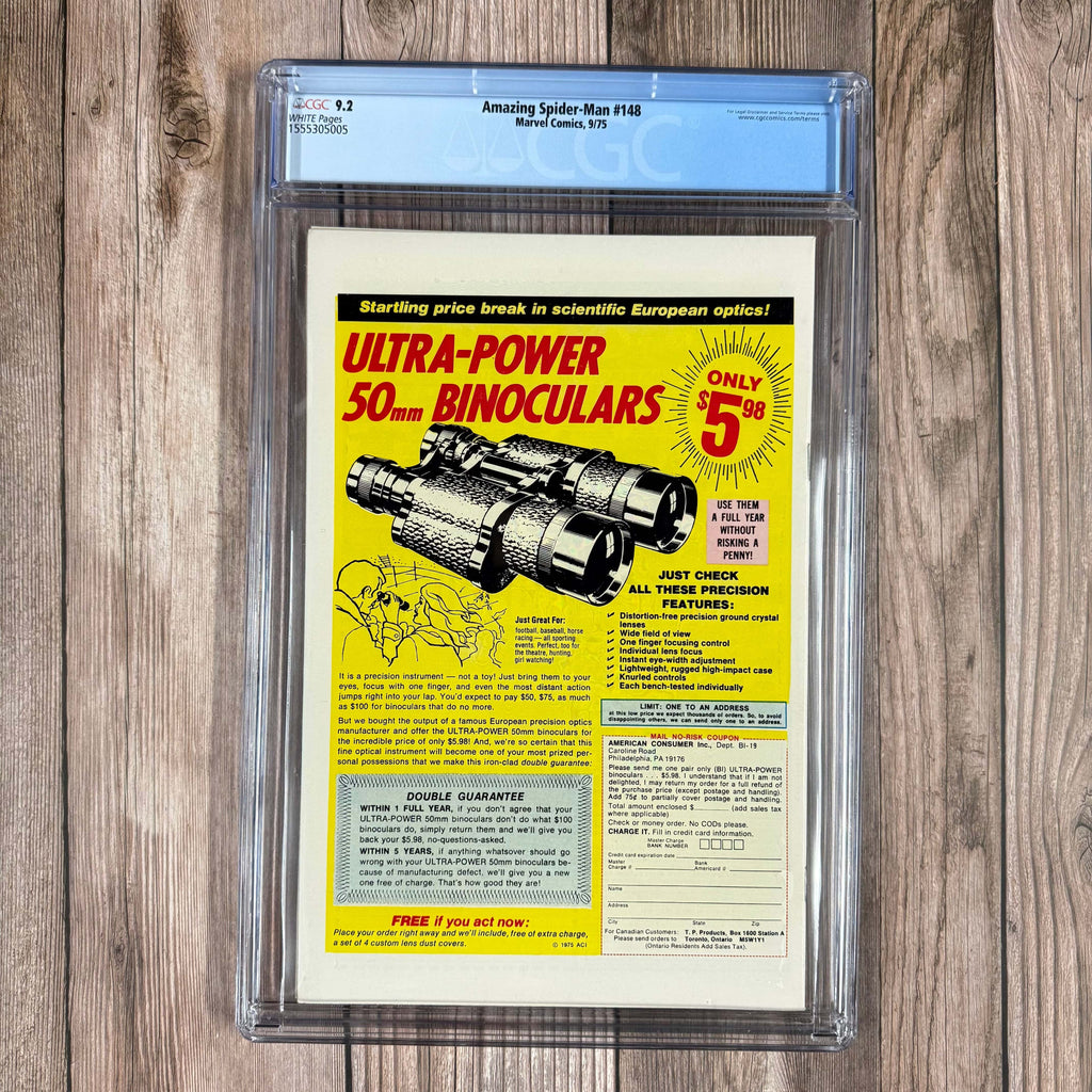 Bry's Comics Amazing Spider-Man #148 CGC 9.2 WP Identity of the Jackal revealed as Professor Miles Warren