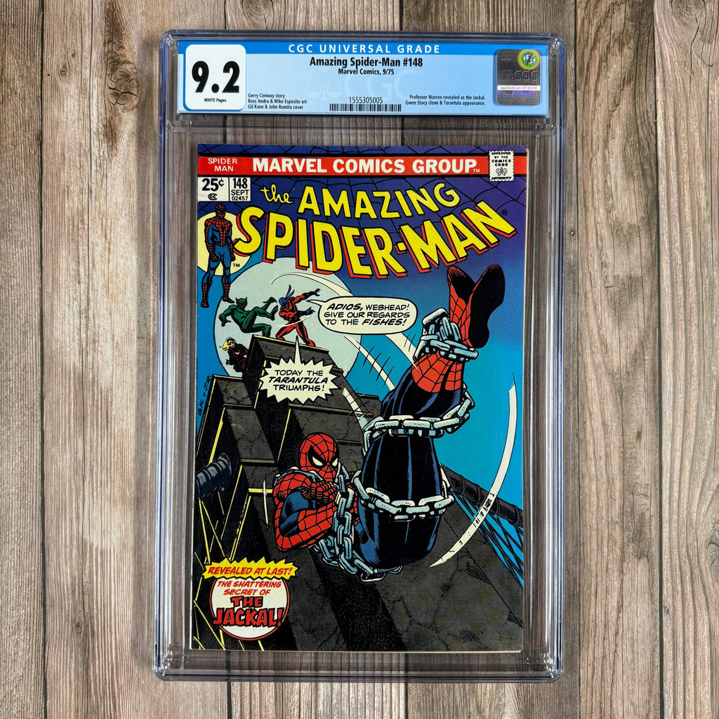 Bry's Comics Amazing Spider-Man #148 CGC 9.2 WP Identity of the Jackal revealed as Professor Miles Warren