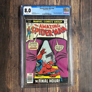 Bry's Comics * Amazing Spider-Man #164 CGC 8.0 WP Cover art featuring Kingpin and Spider-Man by John Romita