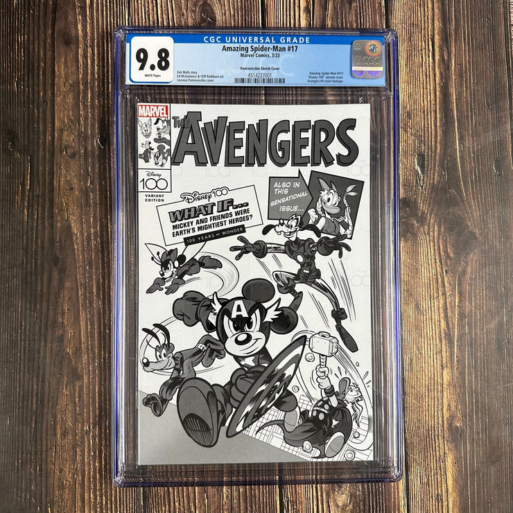 Bry's Comics Amazing Spider-Man #17 CGC 9.8 Pastrovicchio Sketch Cover 1:100 1st team appearance of the Insidious Six