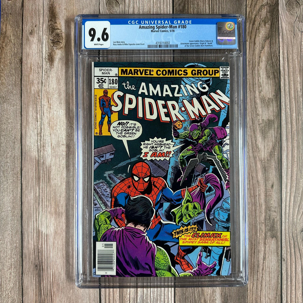 Bry's Comics Amazing Spider-Man #180 CGC 9.6 WP Cover Art by Ross Andru & Mike Esposito