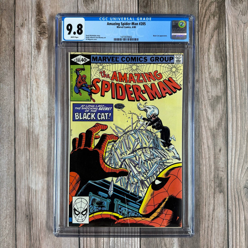 Bry's Comics Amazing Spider-Man #205 CGC 9.8 WP Cover Art by Al Milgrom *